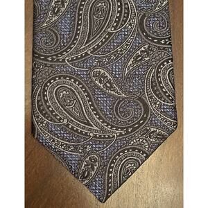 Pronto Uomo Platinum Blue Black Gray Hand Made 100% Silk Made In China
